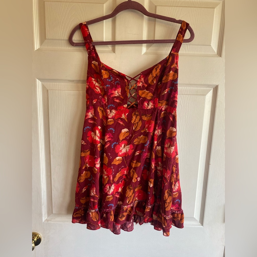 Intimately Free People Lattice Lovers Slip Dress